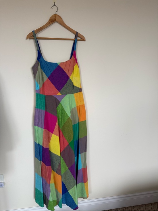 Liz Claiborne Dresses & Skirts - Liz Claiborne Multicolor Geometric Maxi Dress - Bright Colorblock